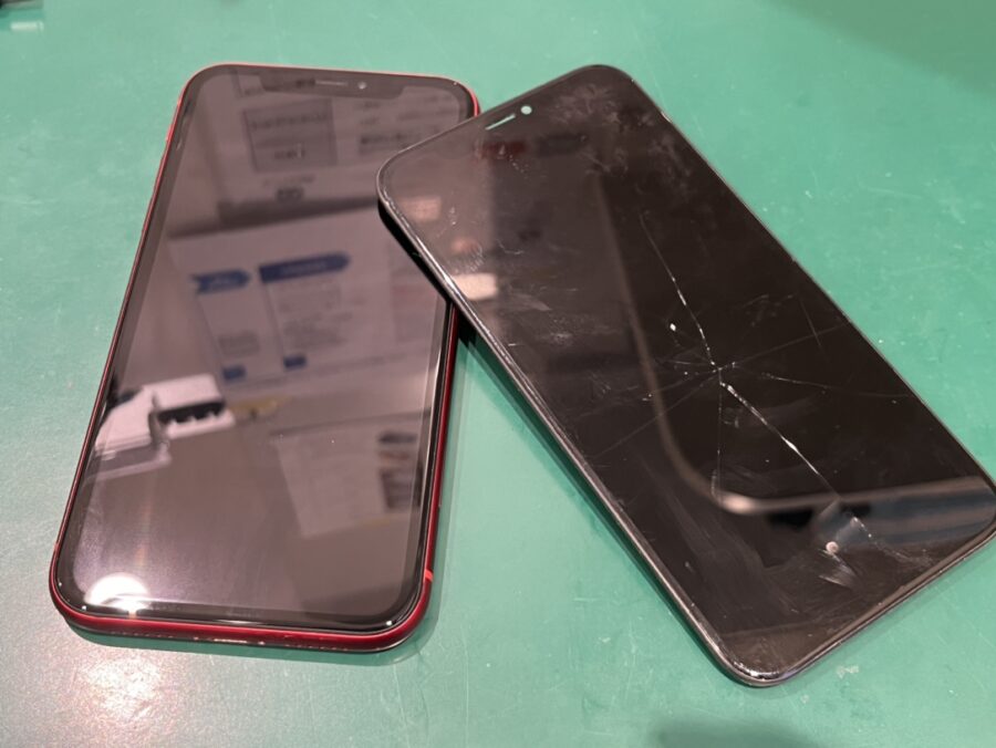 iPhoneXR (アイフォン)の画面交換（再生品パネル）データそのまま修理OK！【スマホ修理工房 戸塚モディ店】
