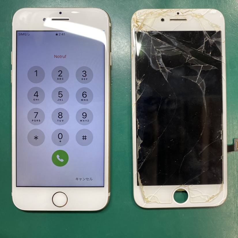 iPhone7(アイフォン)の画面修理、液晶破損の即日修理！【スマホ修理工房池袋P'パルコ店】