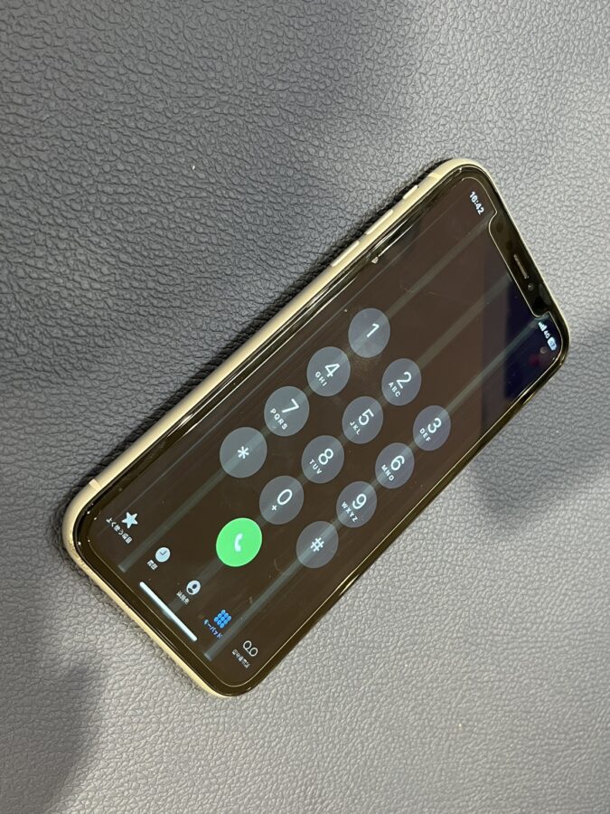 画面に線が入るiPhoneXR(アイフォンテンアール)をお持ち込み頂きました。【スマホ修理工房仙台PARCO2店】