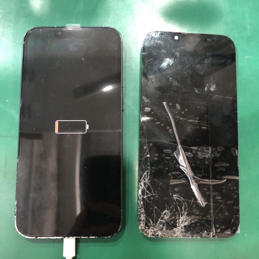 iPhone13の画面割れ・液晶破損は、データそのまま・最短即日修理の【スマホ修理工房 池袋P'パルコ本店】