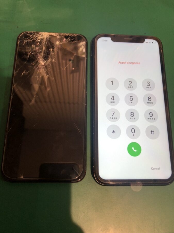 落として画面が見えなくなった・・・?iPhoneXR（アイフォン）。【スマホ修理工房渋谷店】へご相談ください！