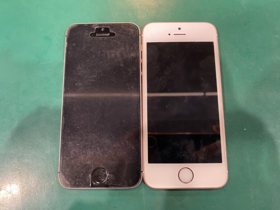 iPhone SE(アイフォン)のバッテリー交換を2台！ - 即日修理のスマホ修理工房ペリエ千葉店へ！
