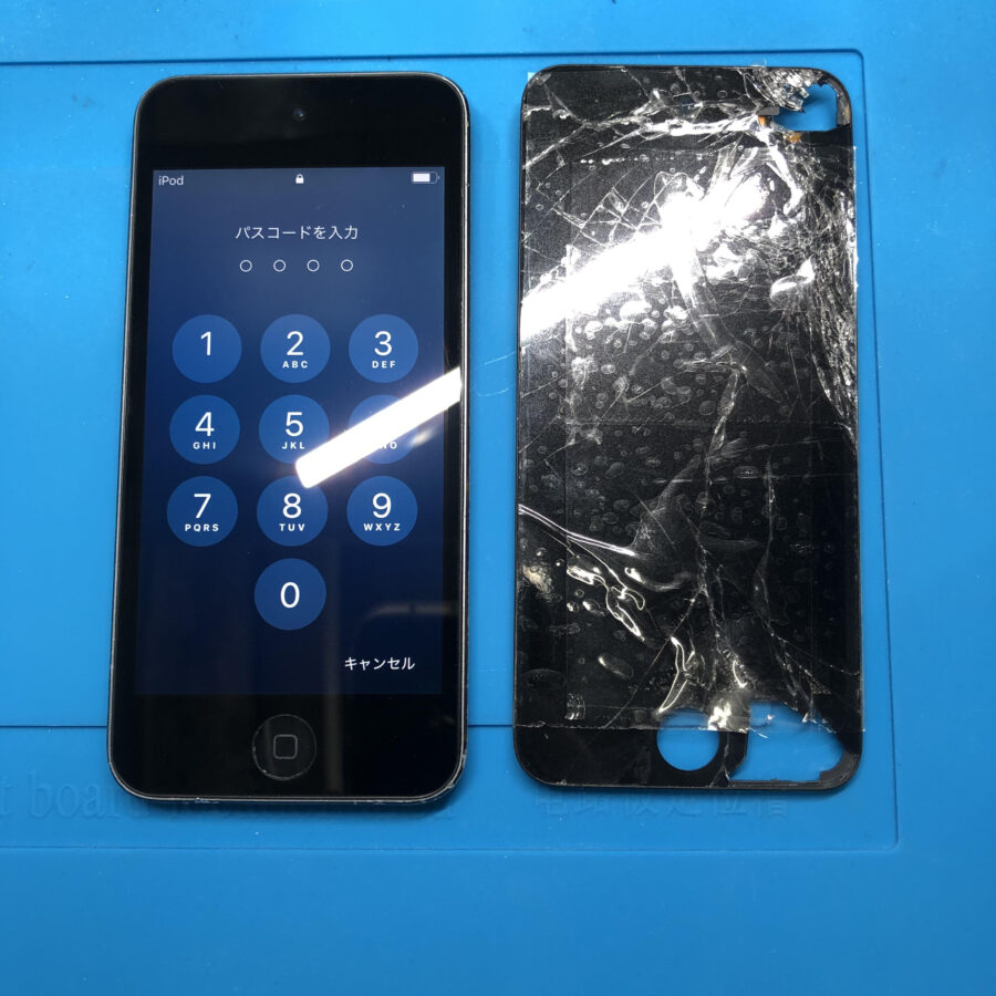 iPod touch 第6世代の画面割れ交換は、即日修理対応の「スマホ修理工房　池袋P`パルコ店」