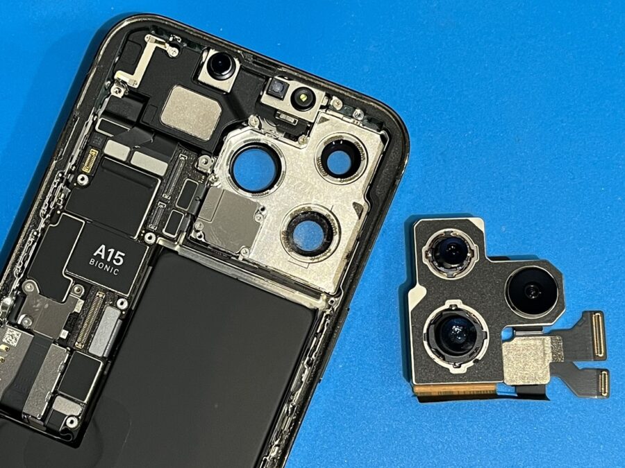 ピントが合わなくなったiPhone13Pro（アイフォン）のアウトカメラも、スマホ修理工房渋谷店で即日修理できる