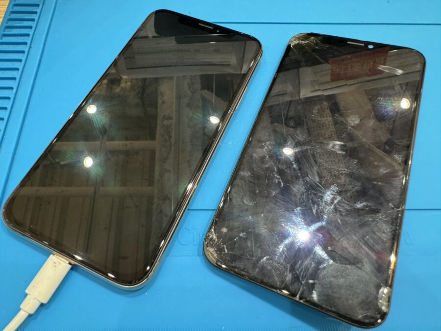 iPhoneXSのガラス割れ修理は【スマホ修理工房池袋P'パルコ店】にお任せください！！