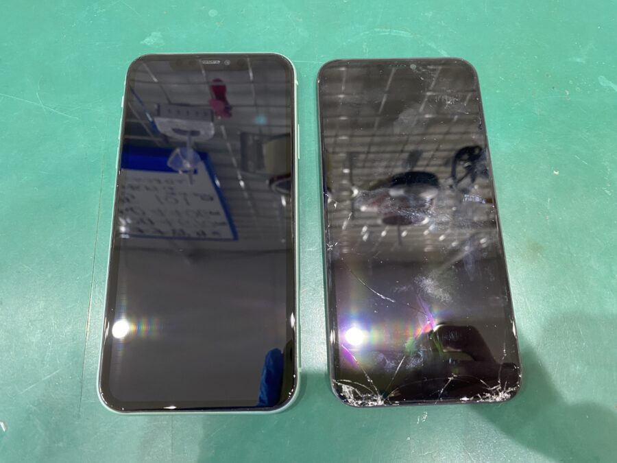 江東区西大島、亀戸近くのスマホ修理店！iPhone11(アイフォン)画面が壊れた！