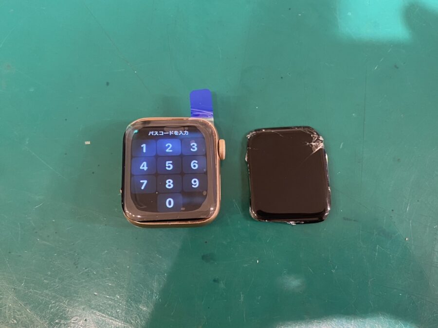 AppleWatch(アップルウォッチ)の画面割れも当店なら約1時間程度でお返し可能です！【スマホ修理工房新宿ペペ店】