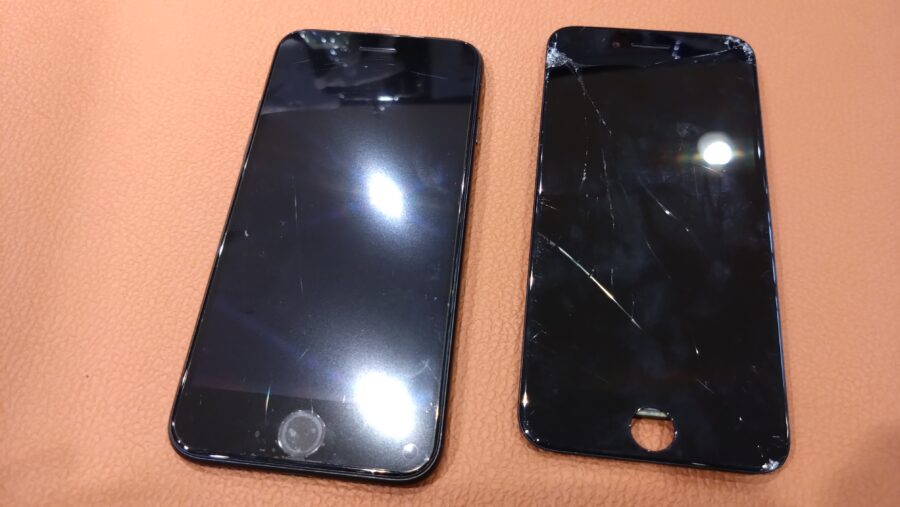 落してパネルが割れてしまったiPhoneSE2（アイフィン）の修理を行いました!【スマホ修理工房仙台パルコ2店】