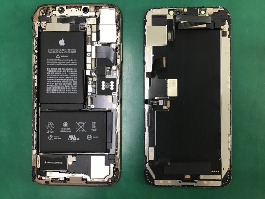 スマホ修理工房王子店/iPhoneXSMaxのバッテリー交換をいたしました！