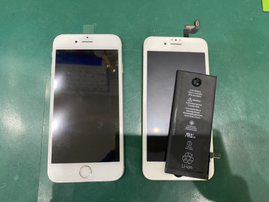 江東区西大島、亀戸近くのスマホ修理店！iPhone6S(アイフォン)画面＆バッテリー交換。