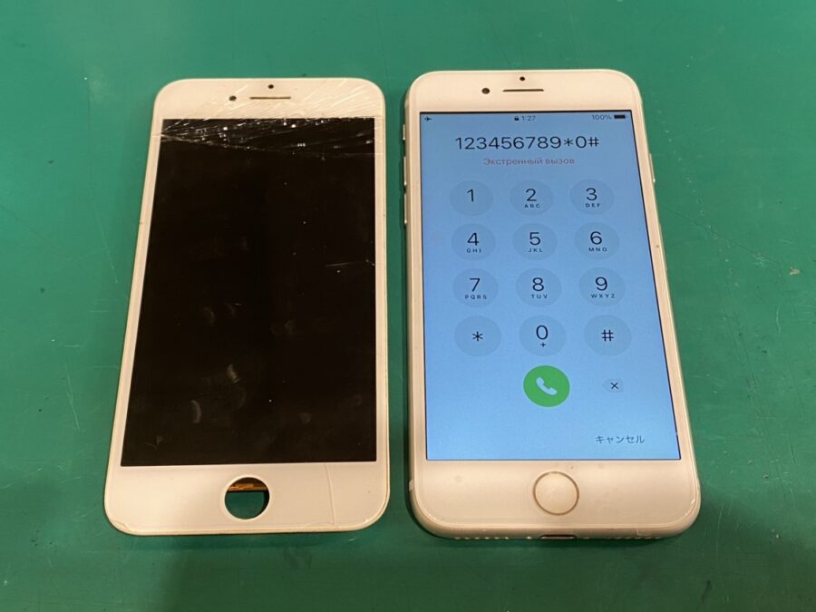 電源が入るけどタッチが完全に出来ない...Phone7(アイフォン) 画面交換【スマホ修理工房新宿PePe店】