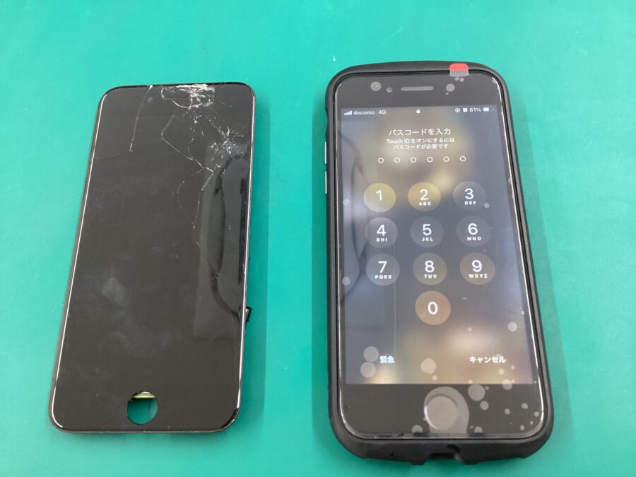 iPhone（アイフォン）SE3（第3世代）画面交換　スマホ修理工房　青葉通り店