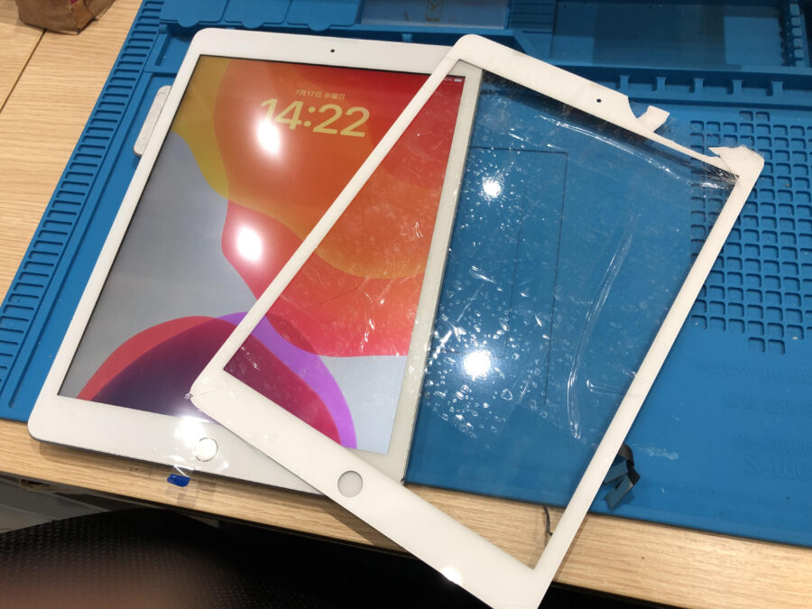 iPad7の画面割れはデータそのまま・最短即日修理できます！「スマホ修理工房池袋P’パルコ本店」