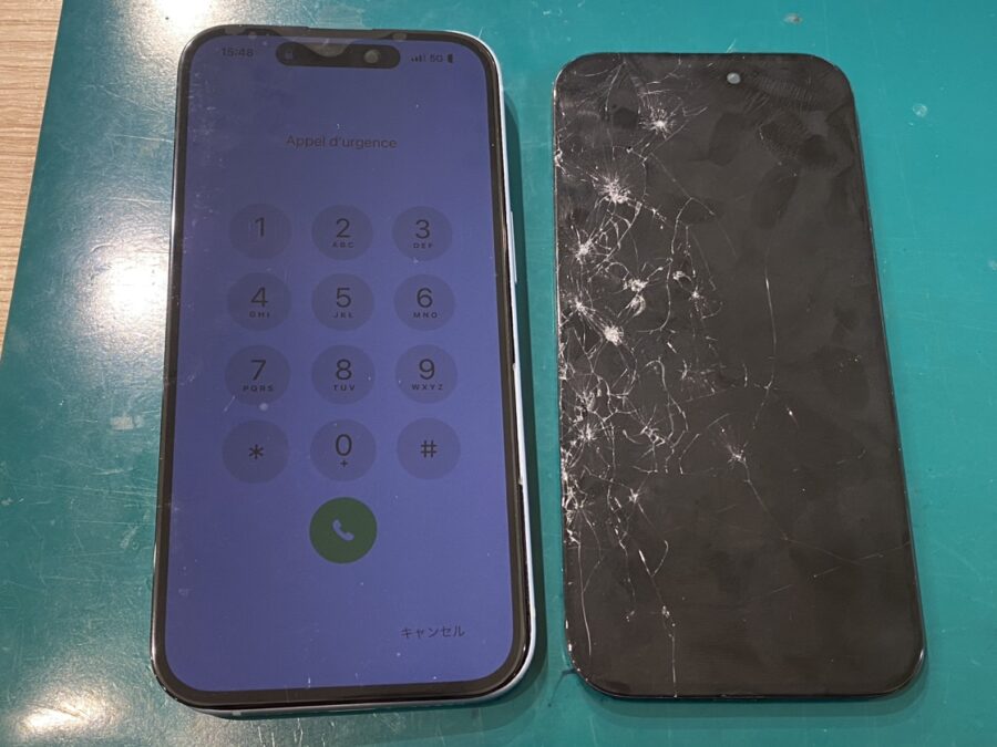 iPhone15（アイフォン）の即日画面交換なら当店へお任せください！約30分以内に返却✨【スマホ修理工房新宿PePe店】