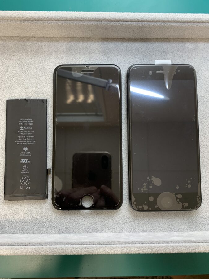 iPhone8 液晶とバッテリー交換【スマホ修理工房高松屋島店】