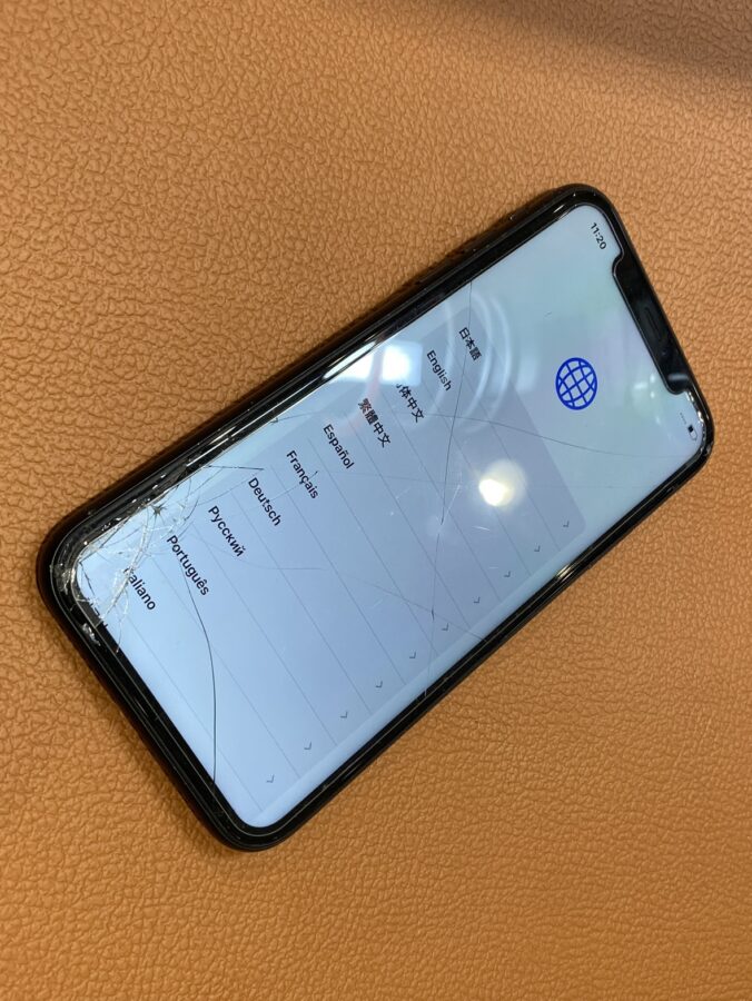 ガラス画面が割れたiPhoneXRのフロントパネル交換の修理をさせていただきました！【スマホ修理工房仙台パルコ2店】