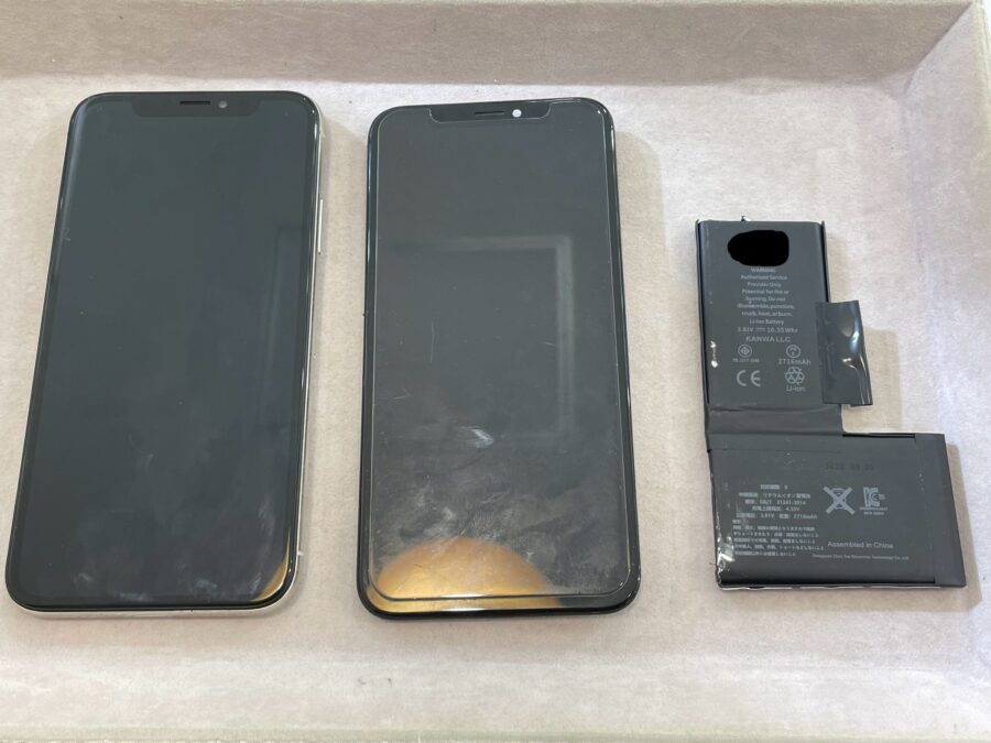 iPhoneX(アイフォンテン) 画面、バッテリー交換【栄店】