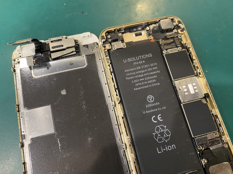 まだ使うことはできますよ！iPhone 6s(アイフォン)の画面修理 - スマホ修理工房ペリエ千葉店