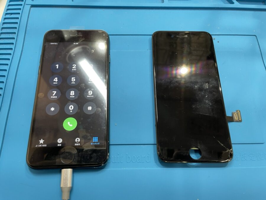 iPhoneSE2の画面交換は、データそのまま・即日修理対応の【スマホ修理工房 池袋P'パルコ本店】に！