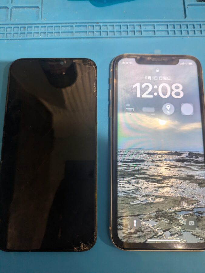 iPhone11（アイフォン11）の液晶破損によるフロントパネル交換修理ならスマホ修理工房渋谷店にご相談ください！