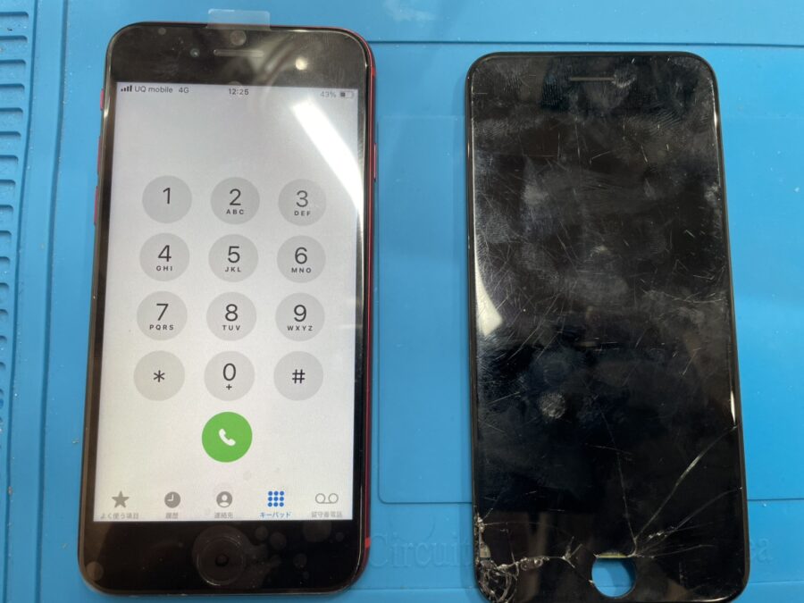 iPhoneSE2の画面割れ、液晶破損による画面交換修理は最短当日で修理できます！「 スマホ修理工房　池袋P'パルコ本店」へ！