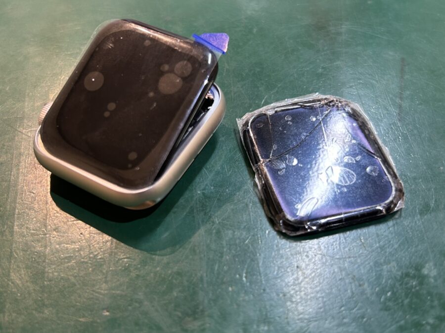 画面が割れて液晶表示不良に！Applewatch SE 40mm(アップルウォッチ)の画面交換修理を行いました！