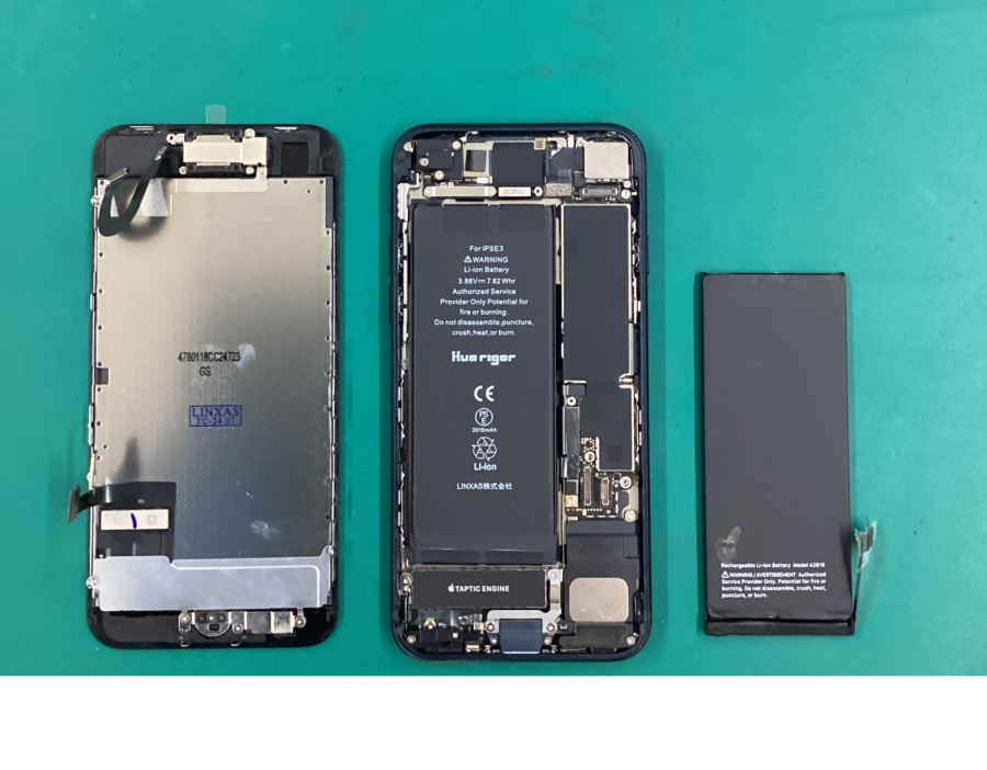 iPhone(アイフォン）SE3 画面交換　スマホ修理工房　青葉通り店