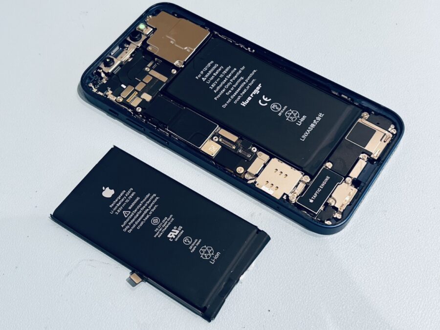 バッテリーの最大容量が78％！iPhone12(アイフォン12)のバッテリー交換修理を行いました！