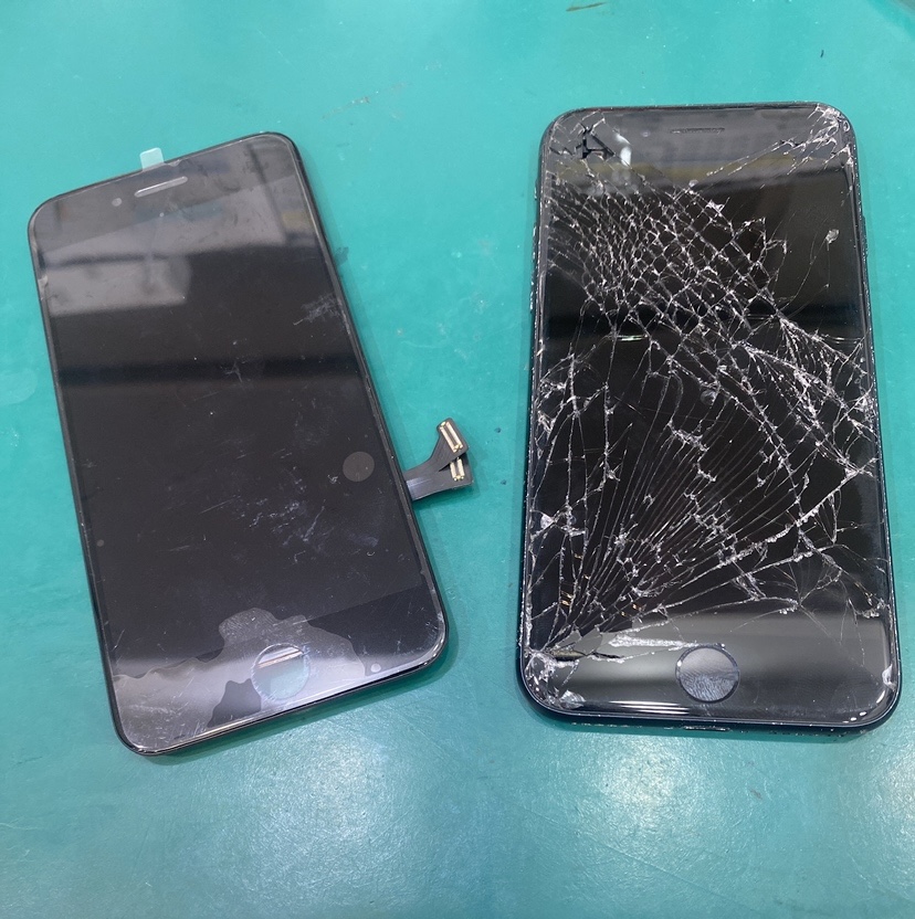 【画面がバキバキに・・】藤沢市からお越しのお客様より、iPhoneSE 第2世代(アイフォン)をお持ち込みいただきました！【iP