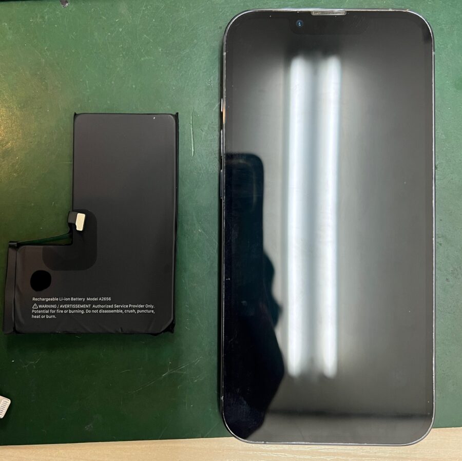 iPhone 13のバッテリーの最大容量が80%以下ということでご相談をいただきました！