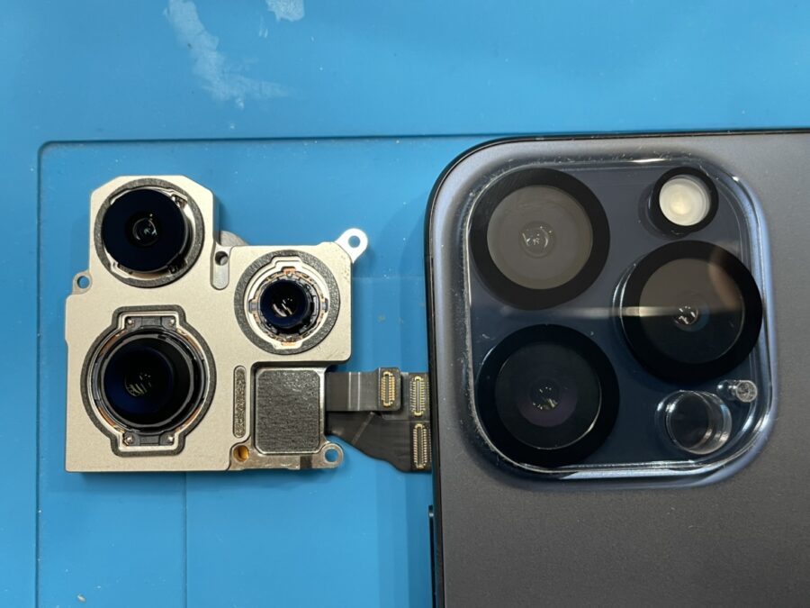iPhone15Proのアウトカメラ交換は、データそのまま・即日修理対応の「スマホ修理工房池袋P’パルコ」まで