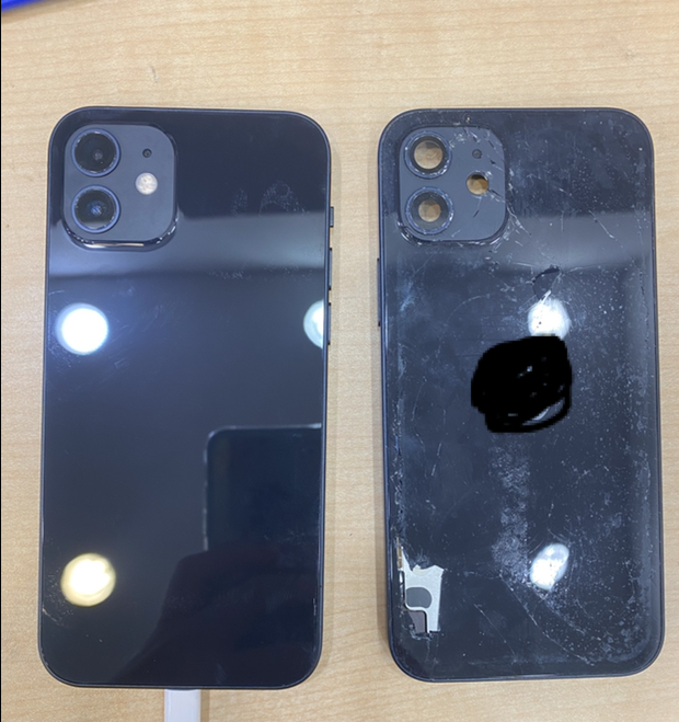 【落として背面割れちゃった！】辻堂からお越しのお客様より、iPhone12(アイフォン)をお持ち込みいただきました！