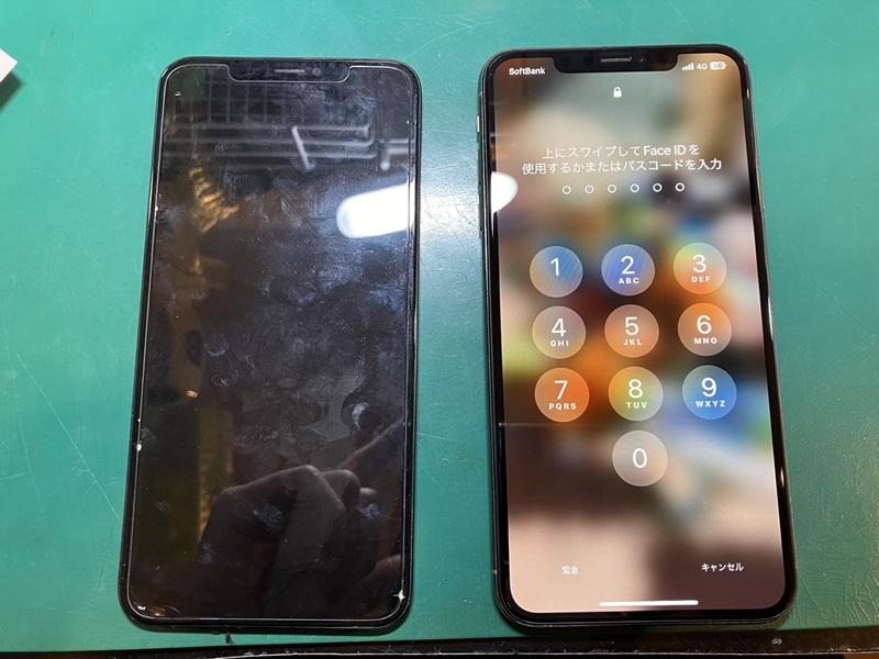 iPhone XSM（アイフォン）の液晶が真っ暗に...即日修理可能です！【スマホ修理工房調布パルコ店】