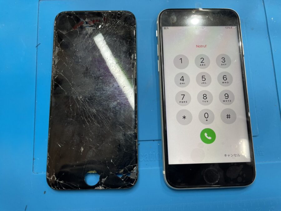 iPhoneSE3（アイフォンSE第３世代）画面交換させて頂きました【スマホ修理工房　池袋P'パルコ本店】