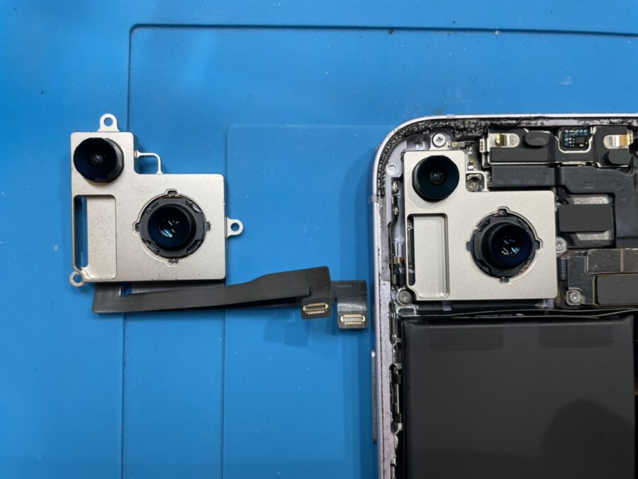 iPhone1４のアウトカメラ交換は、データそのまま・即日修理対応の【スマホ修理工房 池袋P'パルコ本店】にお任せください！