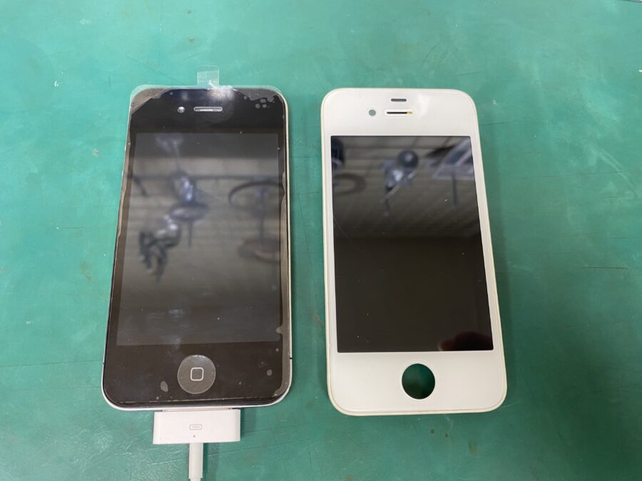 江東区西大島、亀戸近くのスマホ修理店！iPhone4(アイフォン)バッテリーの膨張と画面タッチが出来ない。