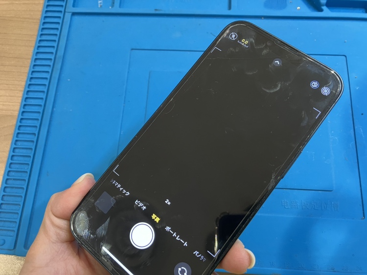 アウトカメラが真っ暗で映らないiPhone14（アイフォン）修理を行いました【スマホ修理工房仙台PARCO2店】