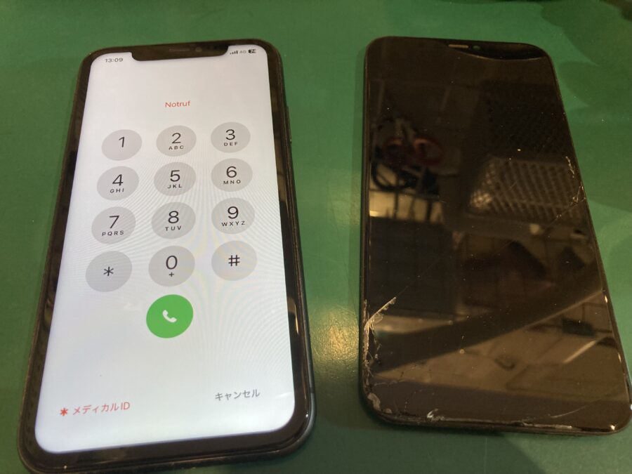 触っていないのにスマホが勝手に動く...　iPhone11動作不要　画面修理　即日修理可能です！