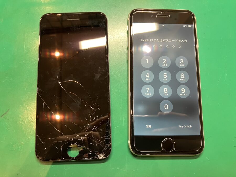 iPhoneSE3の画面交換なら当店にお任せください！【スマホ修理工房調布パルコ店】