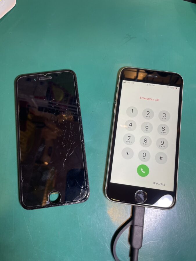 iPhone SE3の画面が割れてしまった...即日修理可能です！【スマホ修理工房調布パルコ店】