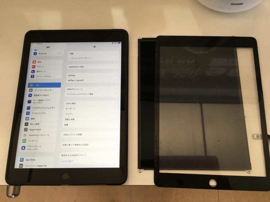 【釧路店】iPad9の画面パネル交換を行いました