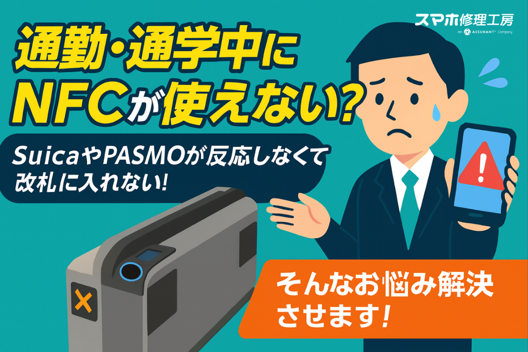 🚉通勤・通学中にNFCが使えない？スマホ修理工房で即日解決📱✨【スマホ修理工房 新宿PePe店】