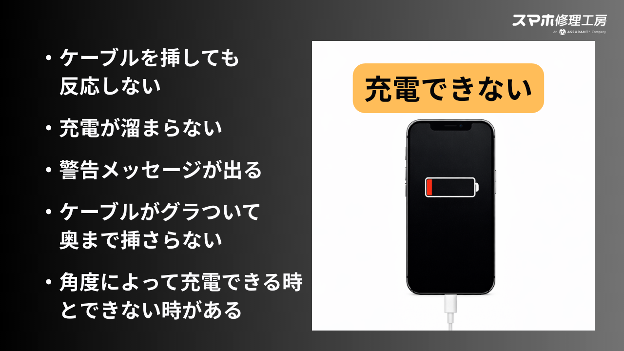 【症状別修理メニュー】充電できない