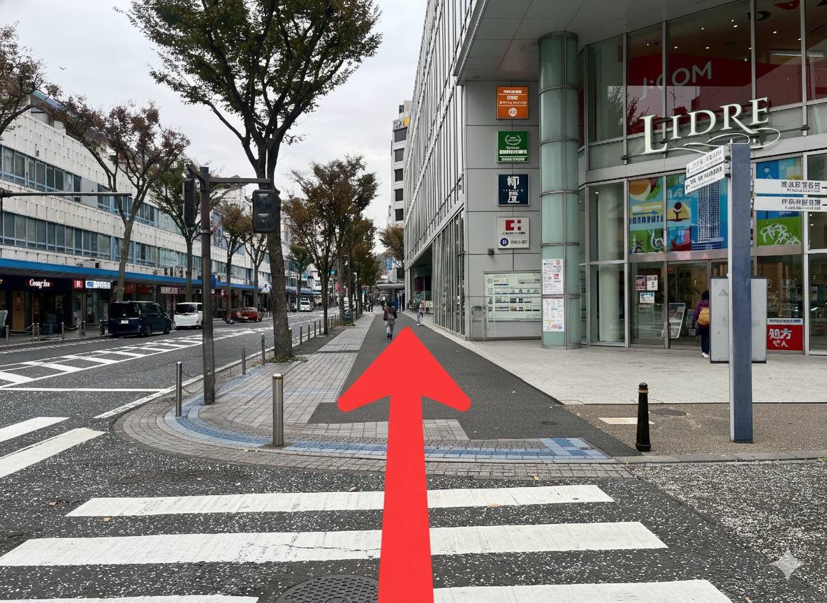 { 真っ直ぐ進みます。 }