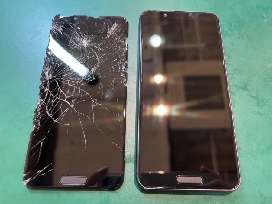 AQUOS sense3(アクオス)のガラス割れの修理ならスマホ修理工房水戸OPA店にお任せください！