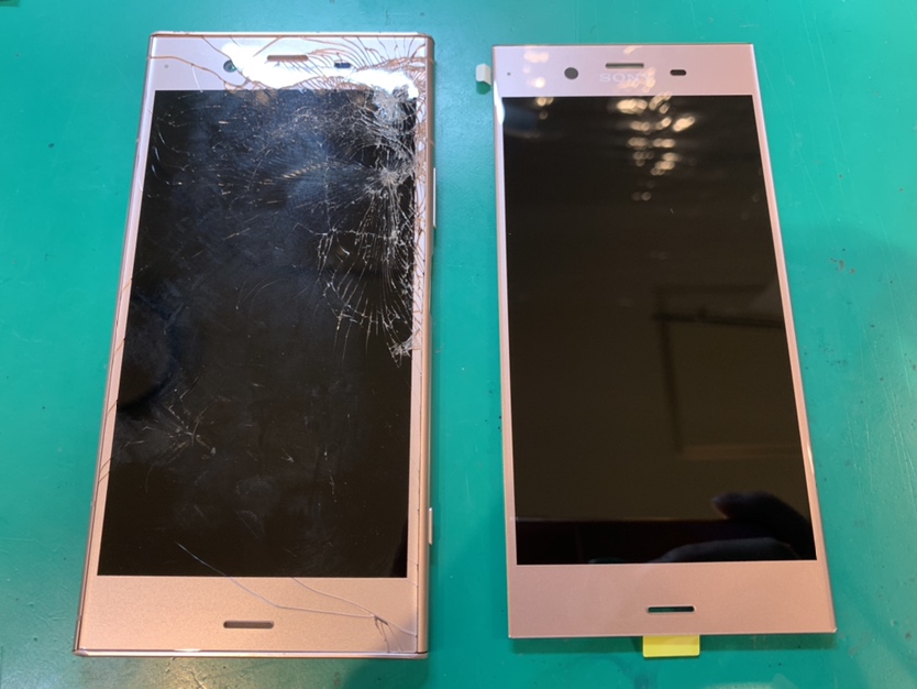 Xperia XZ1（エクスペリア）の画面が割れてしまった時はスマホ修理工房新宿PePe店で即日解決！