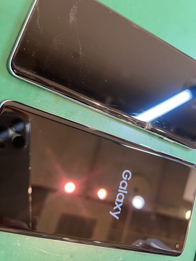 落として画面が付かなくなってしまったGalaxy S10(ギャラクシー)画面交換修理をしました！