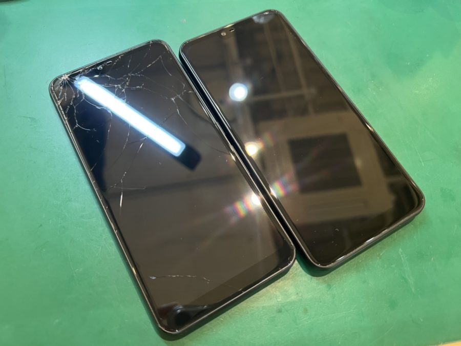 落してガラスが割れてしまった富士通arrows U(アローズ)の画面交換修理ならスマホ修理工房水戸オーパ店へお任せください！