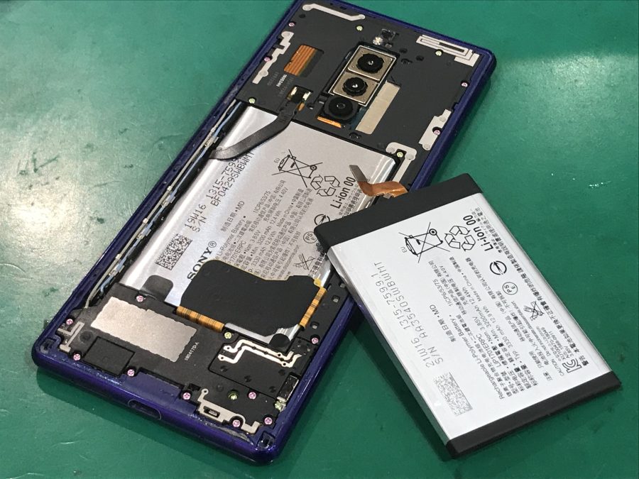 SONY Xperia1(ソニーエクスペリア)のバッテリー交換修理はスマホ修理工房水戸OPA店にお任せください！