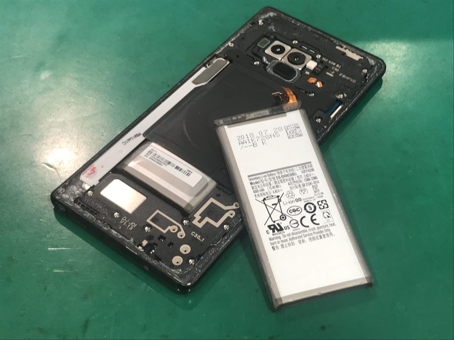 Galaxy note9(ギャラクシーノート)のバッテリー交換修理を行いました！